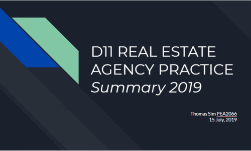 Summary Series – D11 Real Estate Agency Practice